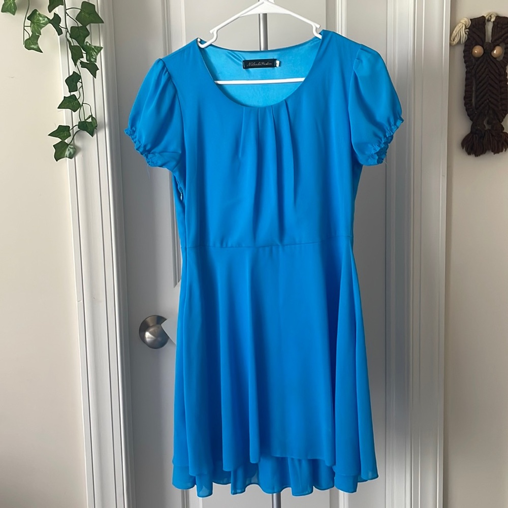 Sky Blue Chiffon Party Dress size Large